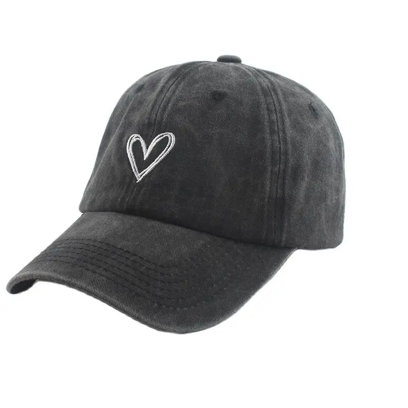 Casquette Vintage Heart - Noir / Unique