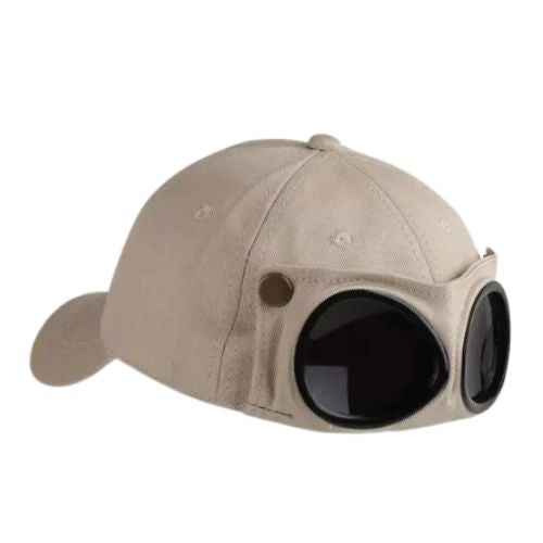 Casquette Vintage Lunette - Beige / Unique
