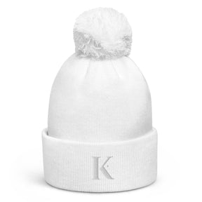 Bonnet à Pompon Femme K - Blanc / Unique