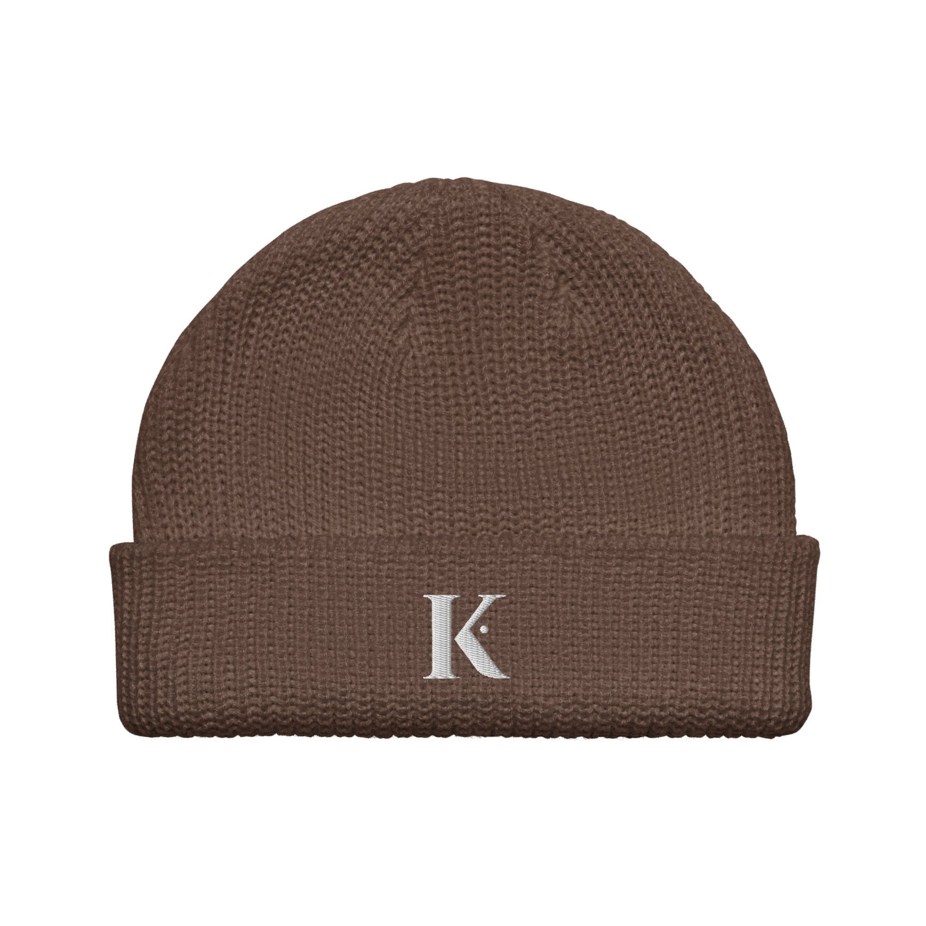 Bonnet Brodé Homme K - Marron / Unique