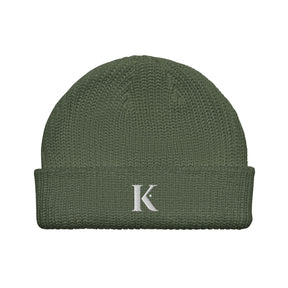 Bonnet Brodé Homme K - Vert / Unique