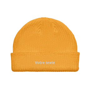 Bonnet Brodé Personnalisé - Orange / Unique