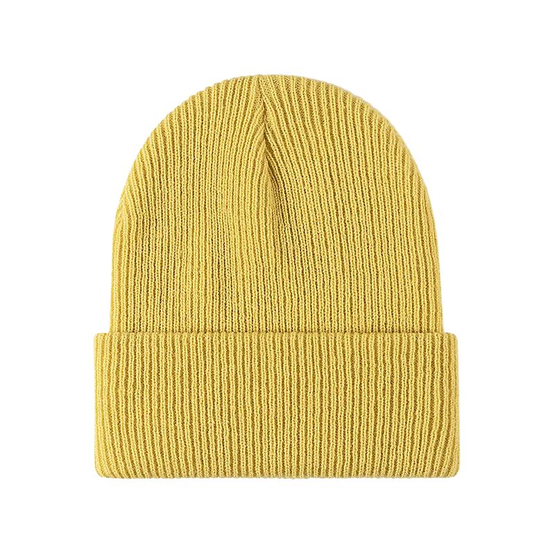 Bonnet Chic Côtelé - Jaune / Unique