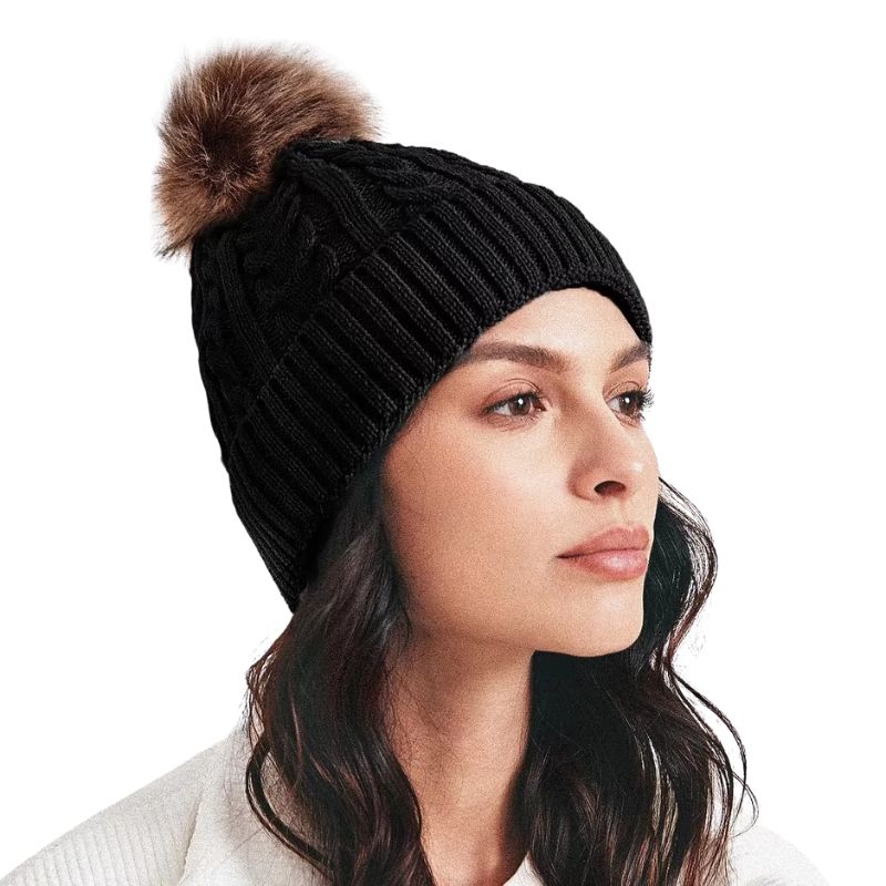 Bonnet Femme à Pompon