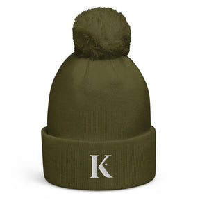 Bonnet Homme à Pompon K - Vert / Unique