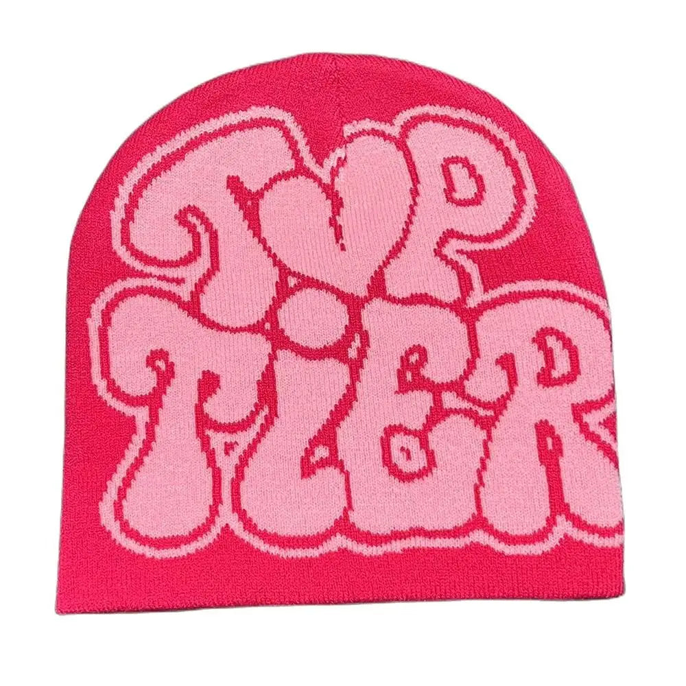 Bonnet Homme Style Y2k - Rose foncé / Unique