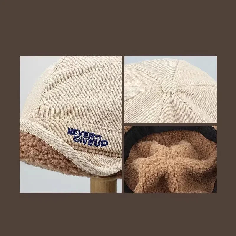 Bonnet Never Give Up Beige / Unique - Kaskette®