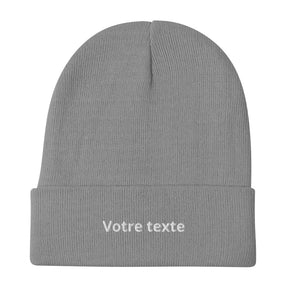 Bonnet Personnalisé Homme - Gris / Unique