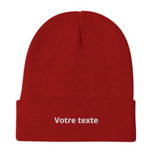 Bonnet Personnalisé - Rouge / Unique