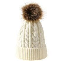 Bonnet Pompon Femme - Blanc / Unique