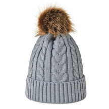 Bonnet Pompon Femme - Gris / Unique