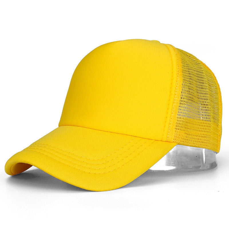 Casquette Avec Filet - Jaune / Unique