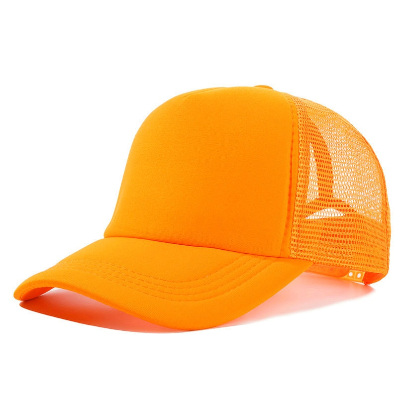 Casquette Avec Filet - Orange / Unique