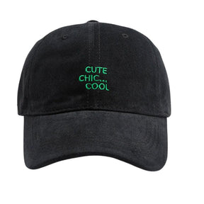 Casquette Baseball Brodée - Noir / Unique