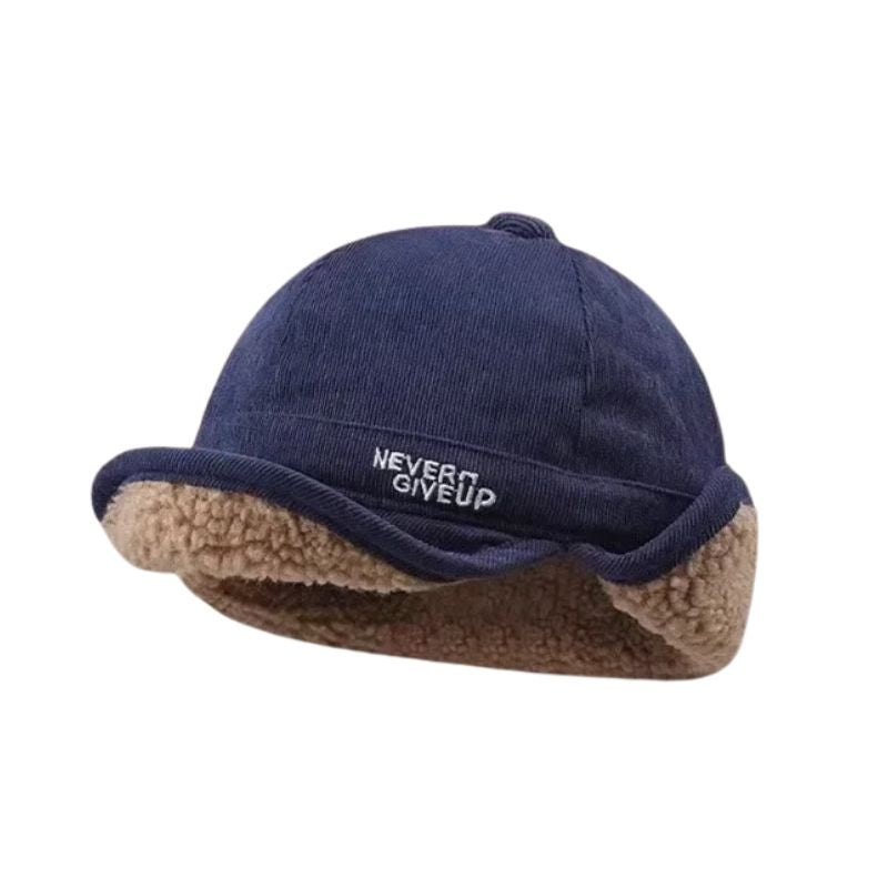 Casquette Bonnet Never Give Up - Bleu Marine / Unique