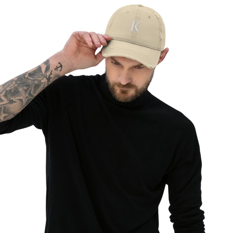 Casquette Brodée Effet Usé K