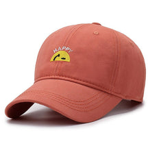 Casquette Brodée Happy - Orange / Unique