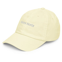 Casquette Brodée Personnalisable - Jaune pastel / Unique
