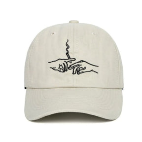 Casquette Brodée Smoke - Beige / Unique