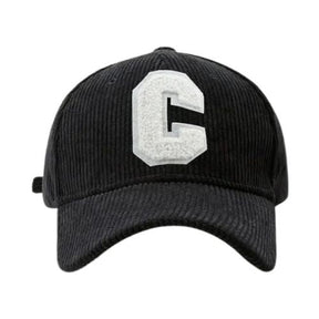 Casquette Broderie C Velours - Noir / Unique