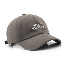 Casquette Brodée Hello Week-end - Gris / Unique
