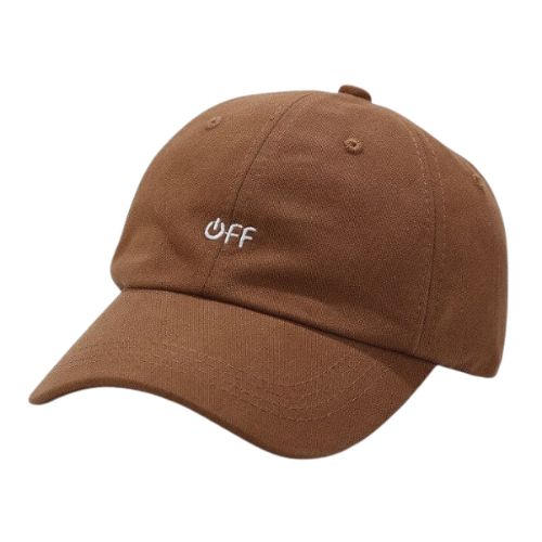 Casquette Broderie Off - Marron / Unique