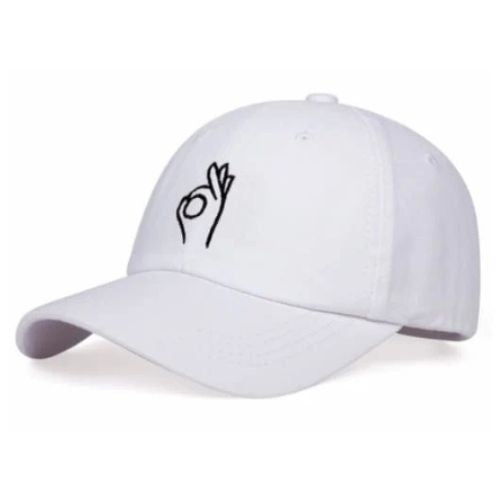 Casquette Broderie Ok - Blanc / Unique