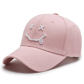 Casquette Broderie Smile - Rose / Unique