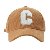 Casquette C En Velours - Orange / Unique