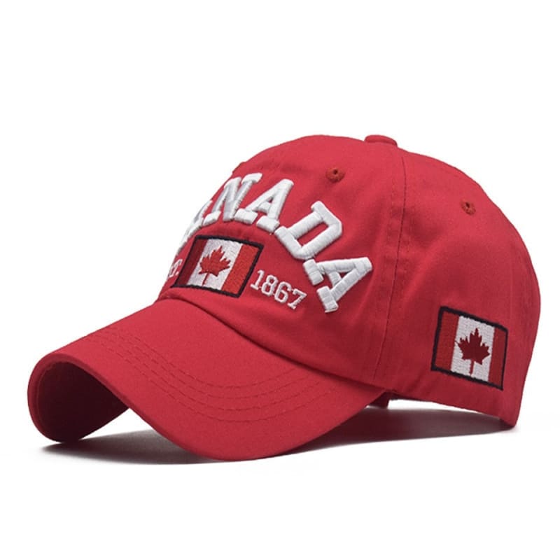 Casquette Canada Brodée - Rouge / Unique