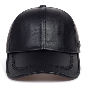 Casquette Cuir Noir - Noir / Unique
