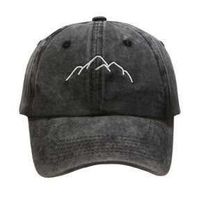 Casquette Délavée Montagne - Noir / Unique