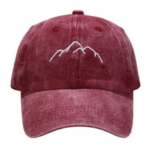 Casquette Délavée Montagne - Rouge / Unique