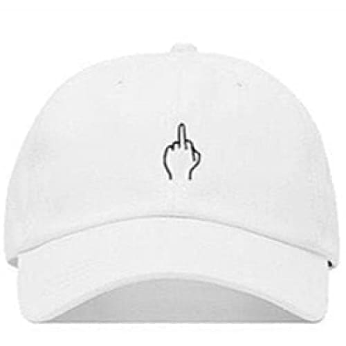 Casquette Doigt d’Honneur - Blanc / Unique