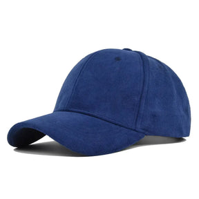Casquette Effet Daim - Bleu / Unique