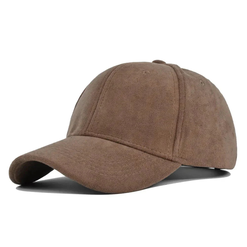 Casquette Baseball Lids En Daim - Rouge Bordeaux Et Brun Blé, Taille Unique, Fermeture Pull-thru