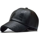 Casquette en Cuir Léger Noir / Unique - Kaskette®