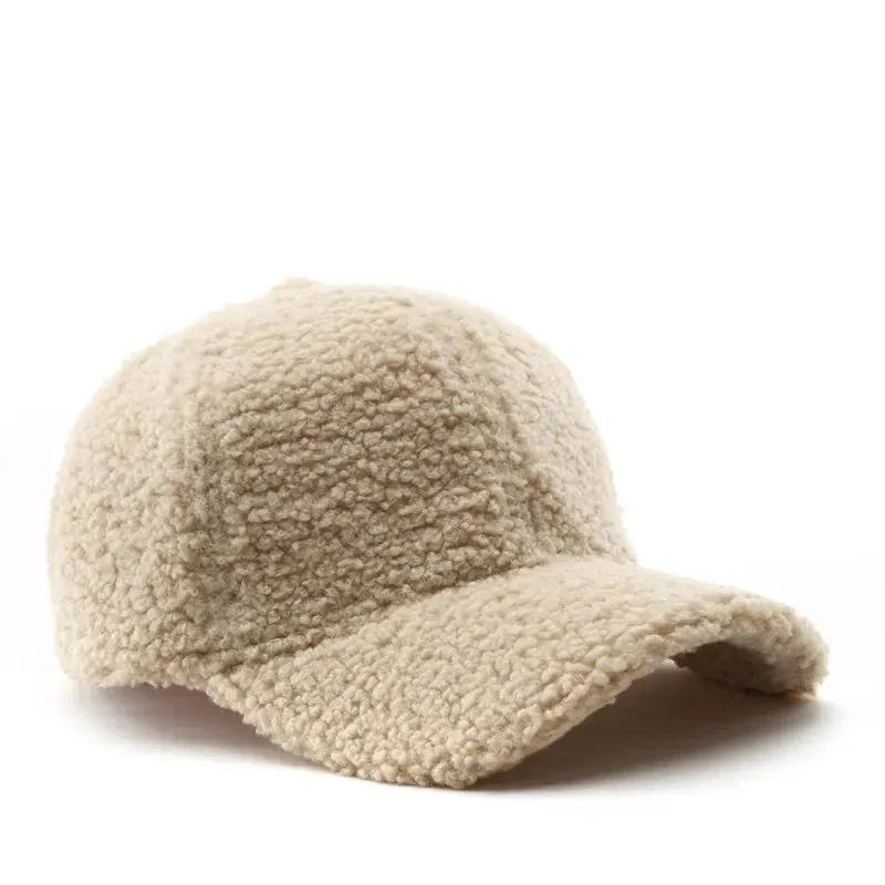 Casquette en laine simple - Beige / Unique