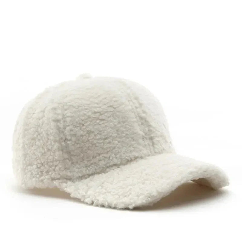 Casquette en laine simple - Blanc / Unique