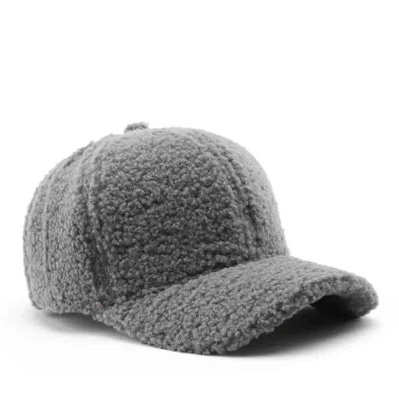 Casquette en laine simple - Gris / Unique