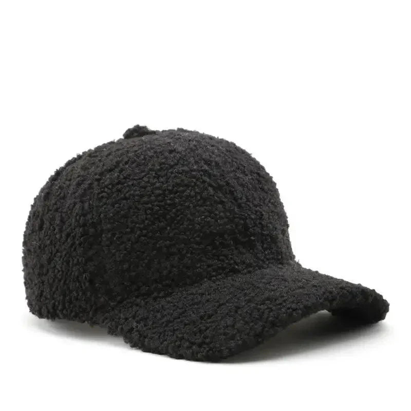 Casquette en laine simple - Noir / Unique