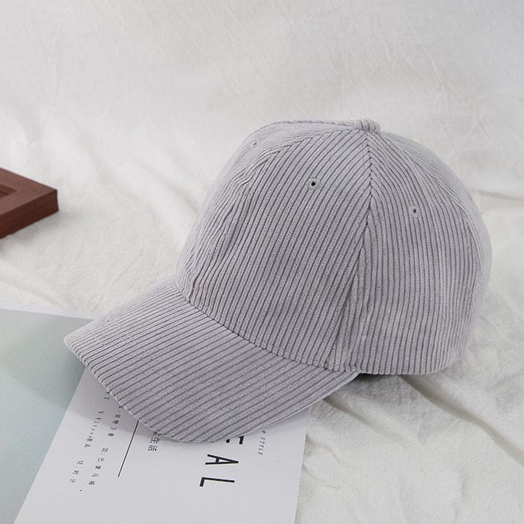 Casquette en velours - Gris / Unique