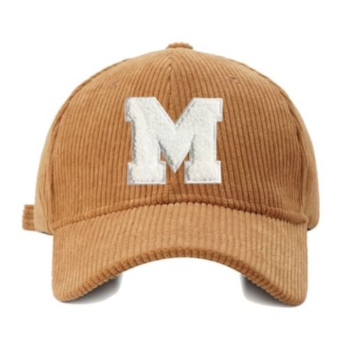Casquette En Velours M Brodée - Orange / Unique