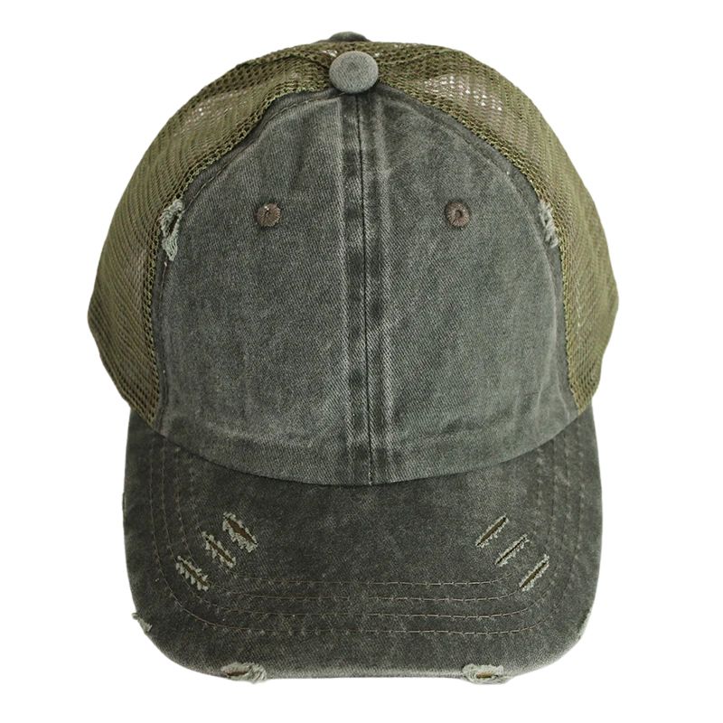 Casquette Femme Avec Ouverture Pour Queue De Cheval - Visière 7,5 Cm, Réglable 54-60 Cm - 100% Coton Léger Et Respirant - 3