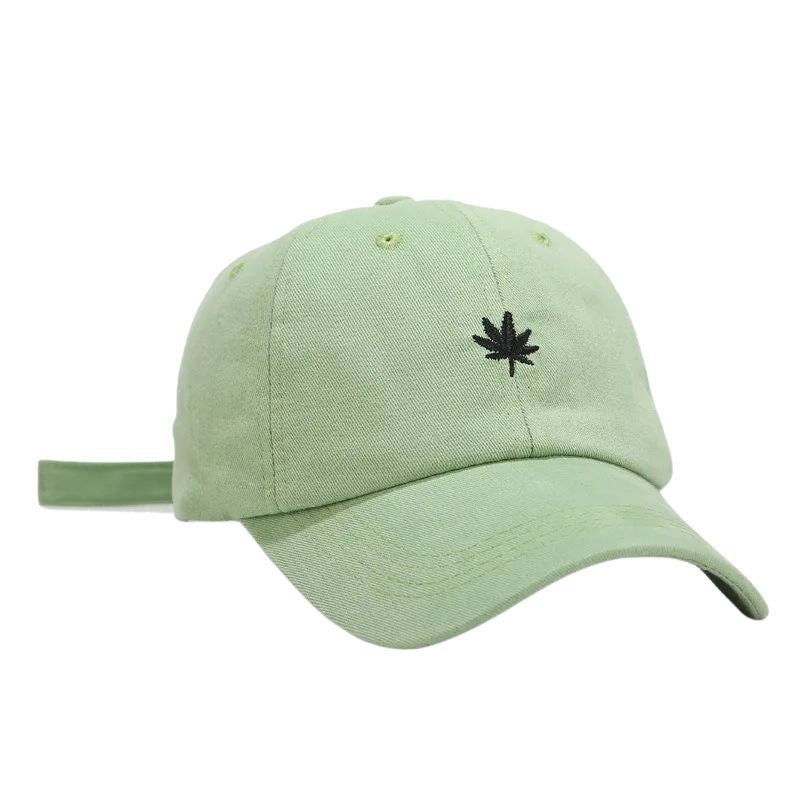 Casquette Feuille Brodée - Vert / Unique