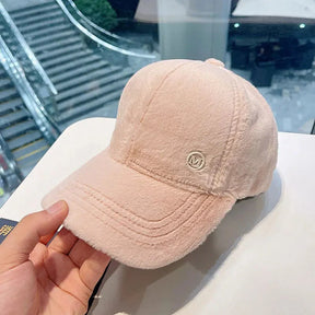 Casquette fourrure M - Rose / Unique