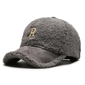 Casquette Fourrure R Brodée - Gris / Unique