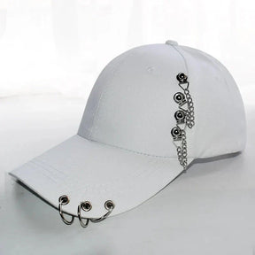 Casquette Hip Hop Vintage - Blanc / Unique