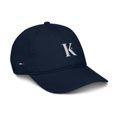 Casquette Homme en Coton Brodée K - Bleu marine / Unique