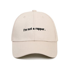 Casquette ’i’m not a rapper.’ - Beige / Unique